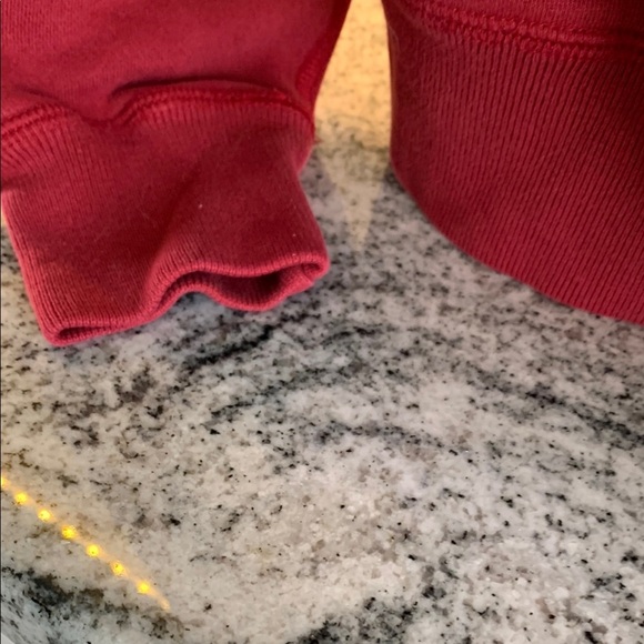 Red quarter Zip Up Sweatshirt with Relaxed Fit and Soft Material - Picture 8 of 8